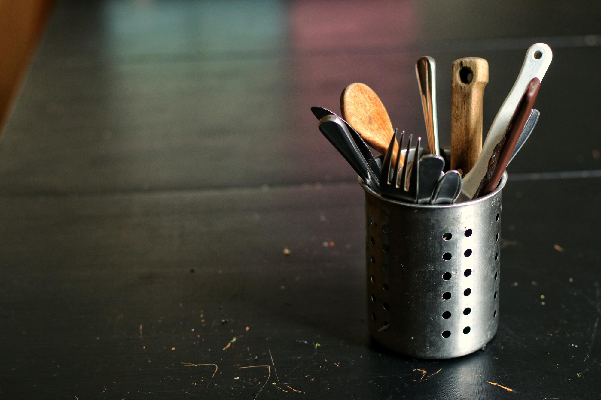 Set di attrezzi da cucina professionali